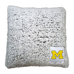 Logo Brands Michigan Wolverines Pillow Frosty Throw 16''x16''