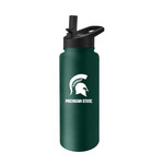 Logo Brands Michigan State Spartans Drinkware Bottle 34oz Quencher