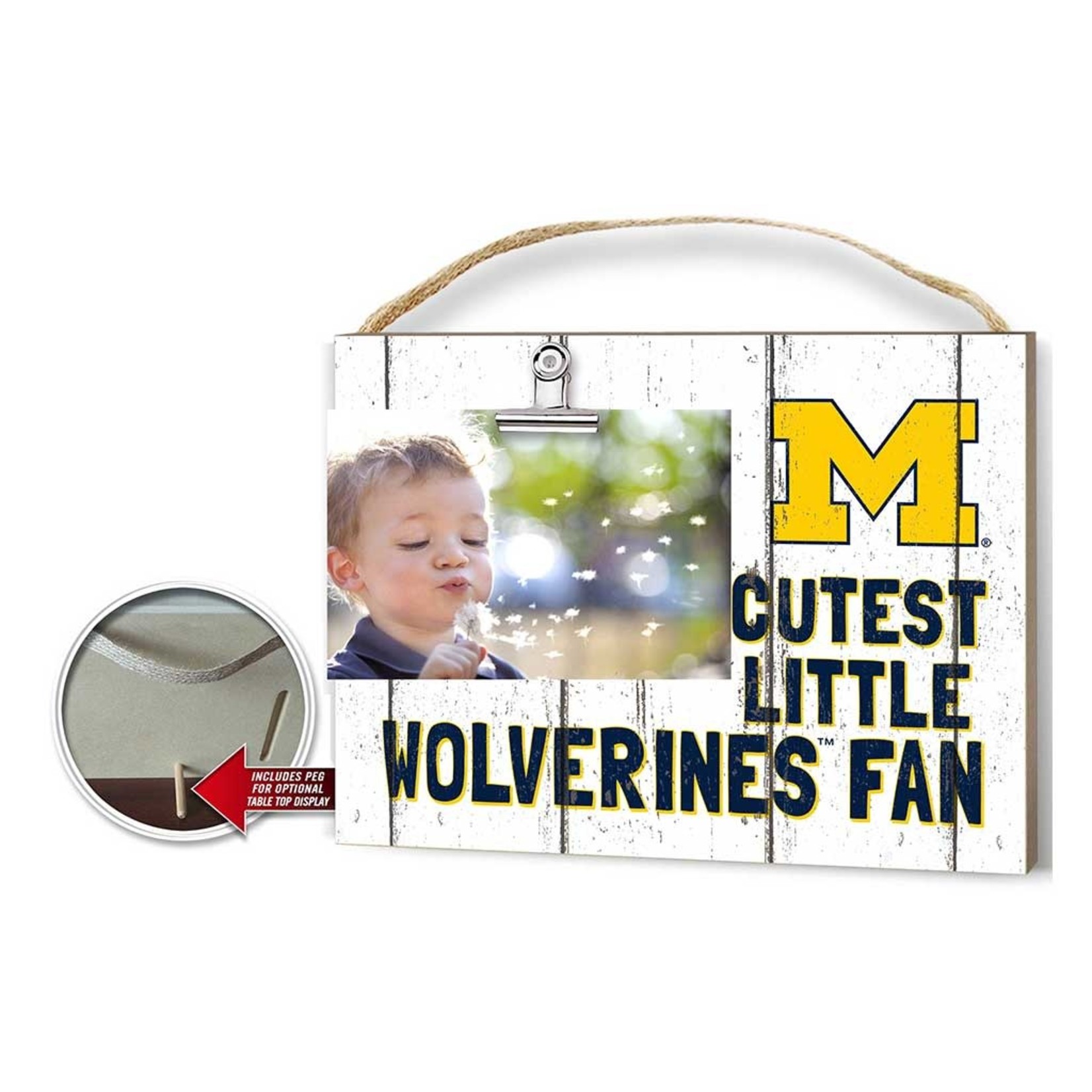 Kindred Hearts NCAA Michigan Wolverines Photo Frame Cutest Little