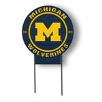 Kindred Hearts Michigan Wolverines Sign Circle Lawn