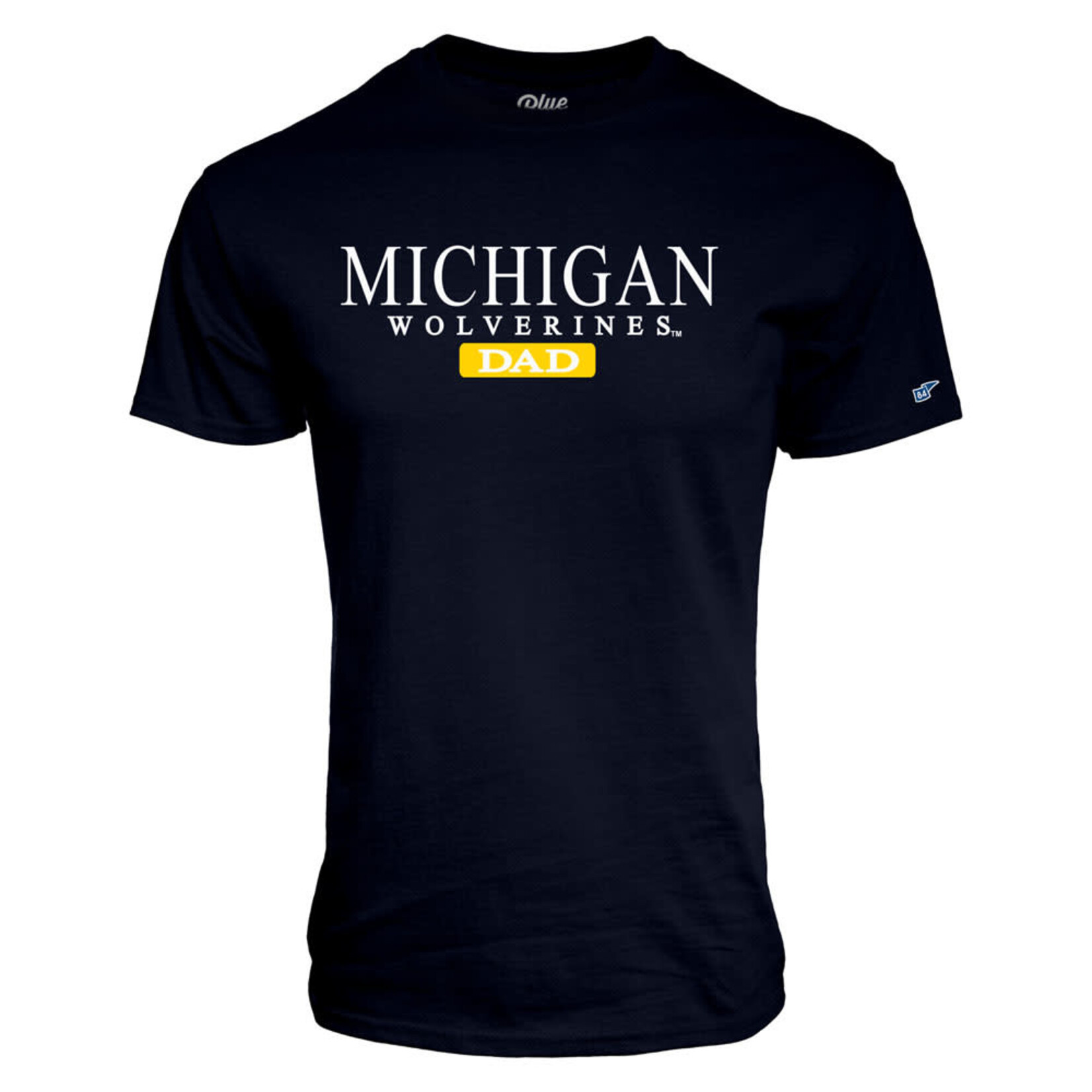 Blue 84 NCAA Michigan Wolverines Mens Shirt Tee Short Sleeve Tamarac Block Dad