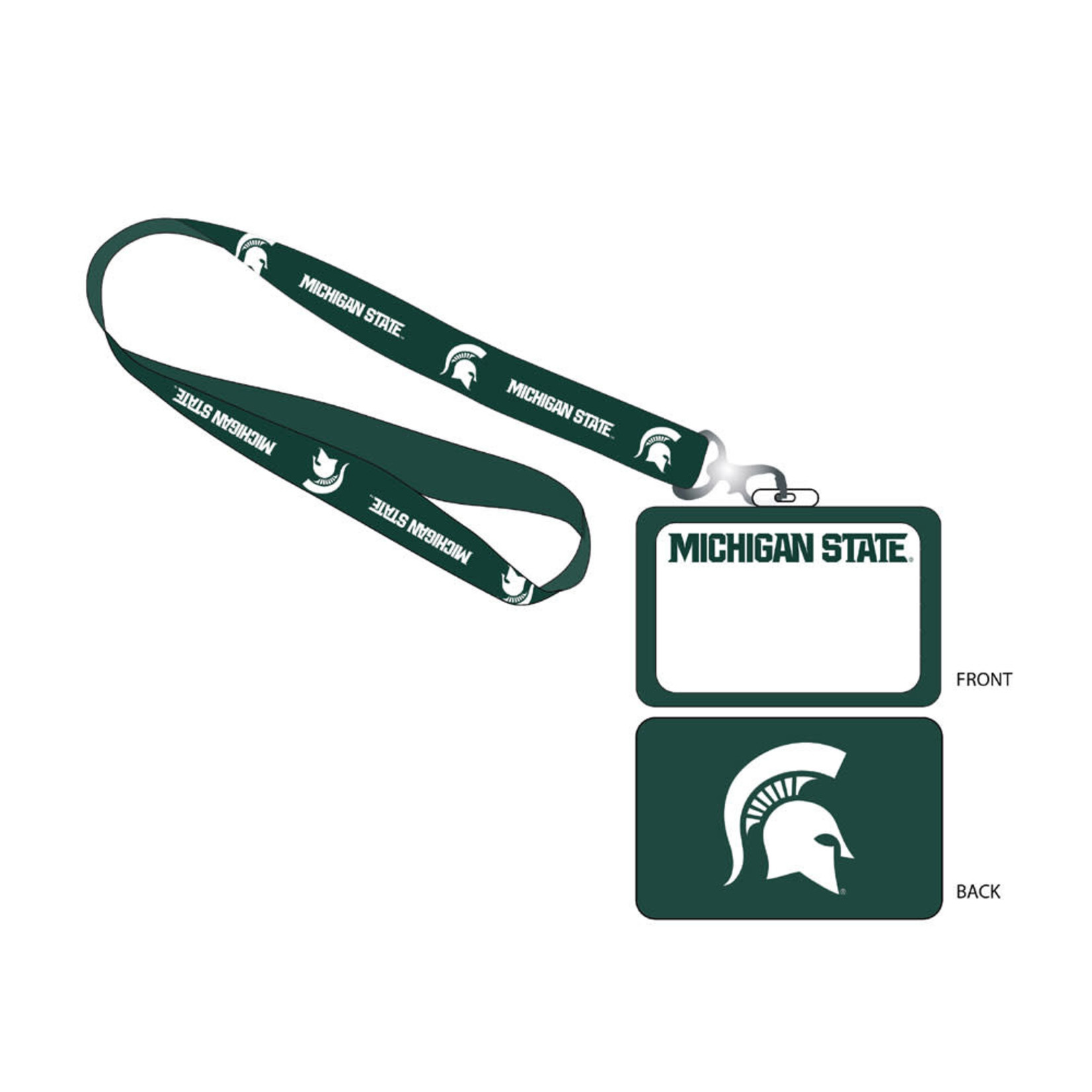 R & R NCAA Michigan State University Student ID Holder with/ Lanyard