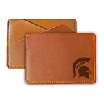 R & R Michigan State Spartans Wallet Card Holder Leather