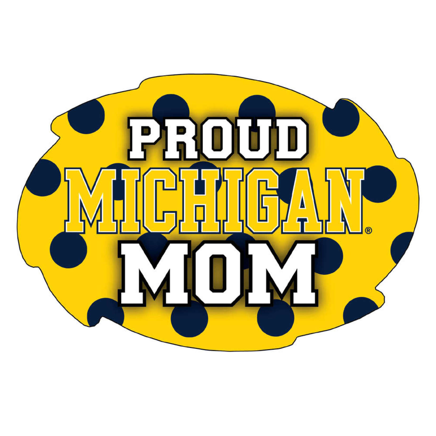 R & R NCAA Michigan Wolverines Magnet Proud Mom