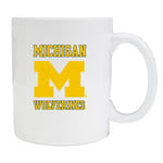 R & R Michigan Wolverines Drinkware White Mug