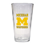 R & R Michigan Wolverines Drinkware Pint Glass