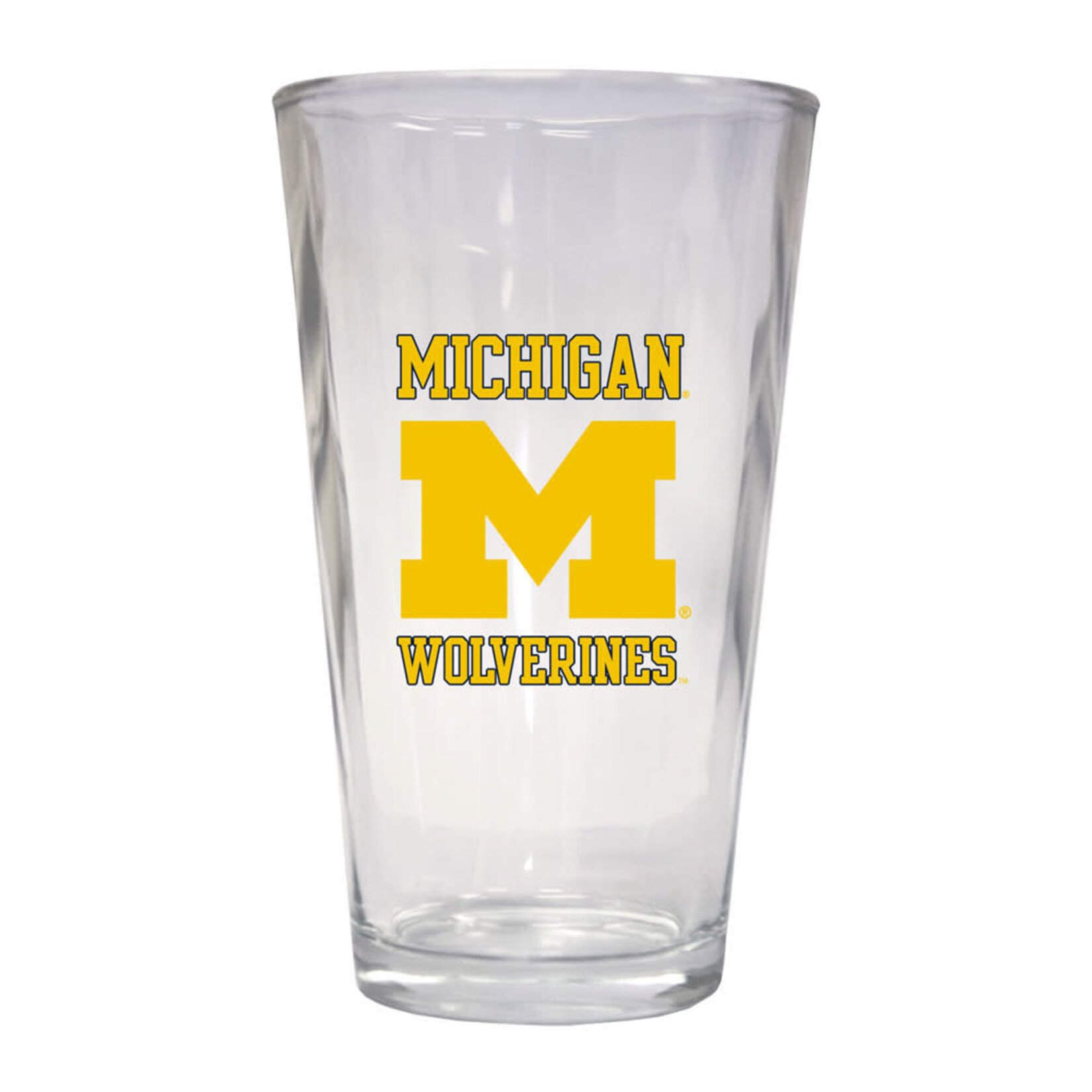 R & R NCAA Michigan Wolverines Drinkware Pint Glass