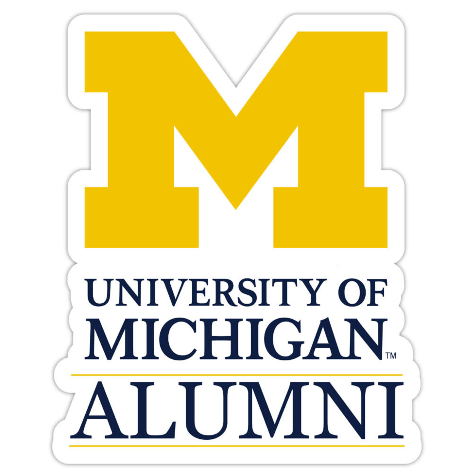R & R NCAA Michigan Wolverines Decal Alumni