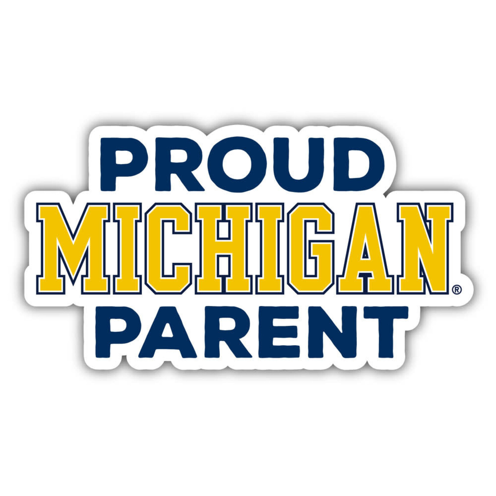 R & R NCAA Michigan Wolverines Decal Proud Parents
