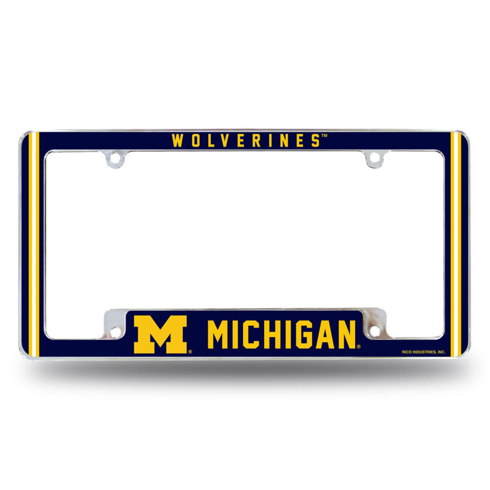 Rico NCAA Michigan Wolverines Auto License Plate Frame Alternate Design