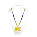 Rico Michigan Wolverines Jewelry Sport Beads with M Medallion