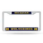 Rico Michigan Wolverines Auto License Plate Frame Plastic Printed Insert