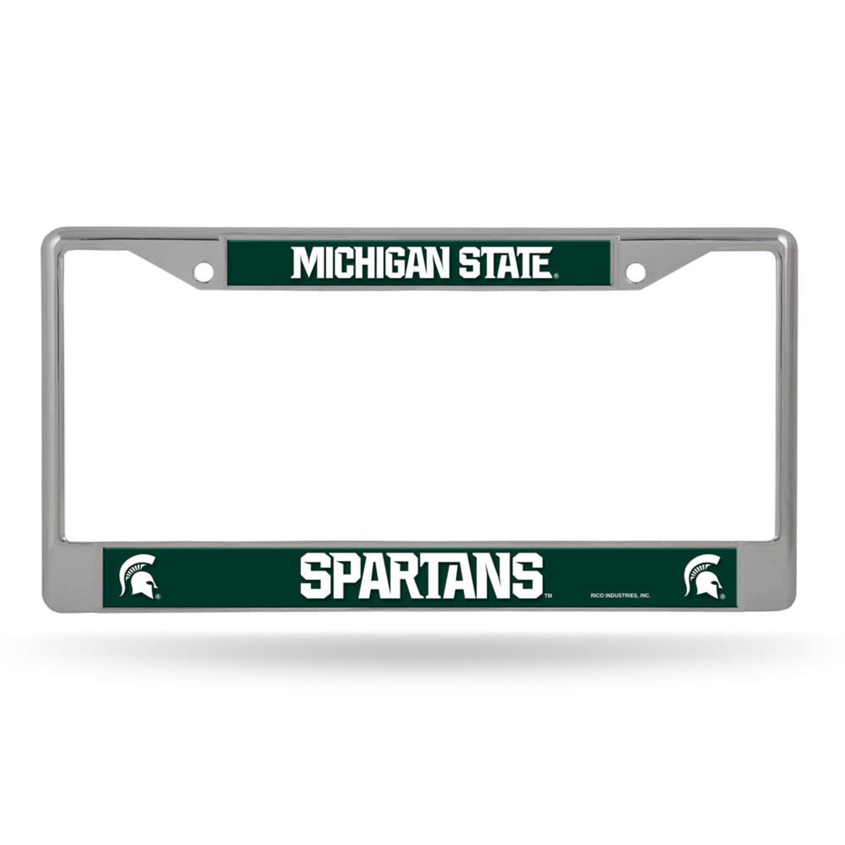 Rico NCAA Michigan State University  Auto License Plate Frame Chrome
