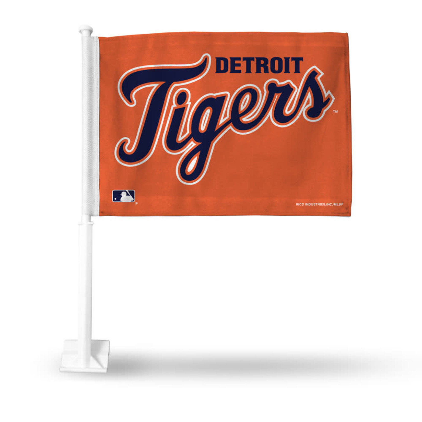 Rico MLB Detroit Tigers Auto Car Flag White Pole