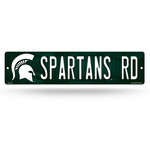 Rico Michigan State Spartans Sign 4''x16''Plastic Street Spartans Rd