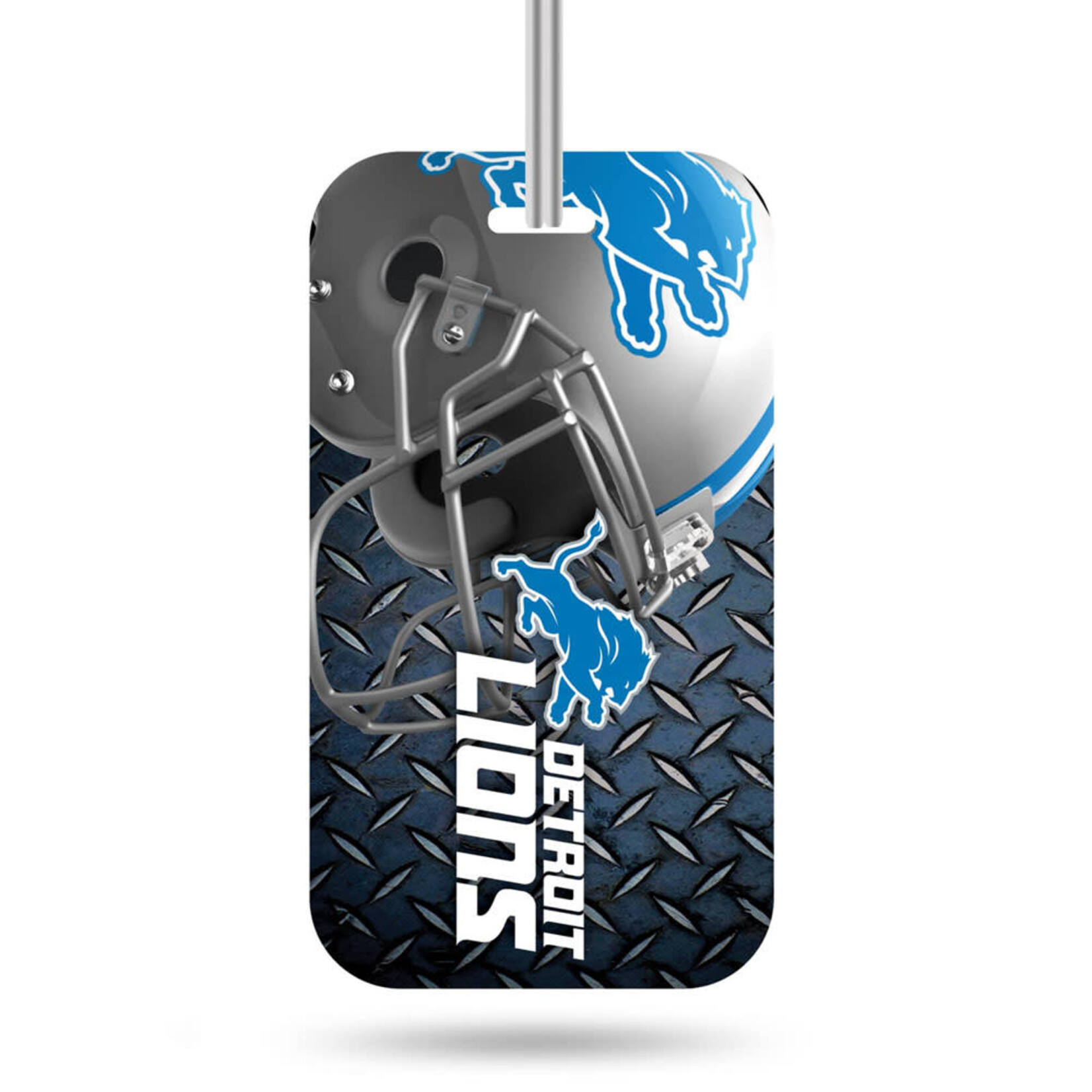 Rico NFL Detroit Lions Luggage Tag 4.5''x2.5'' Team Logo