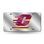 Rico Central Michigan Chippewas Silver Laser Cut License Plate