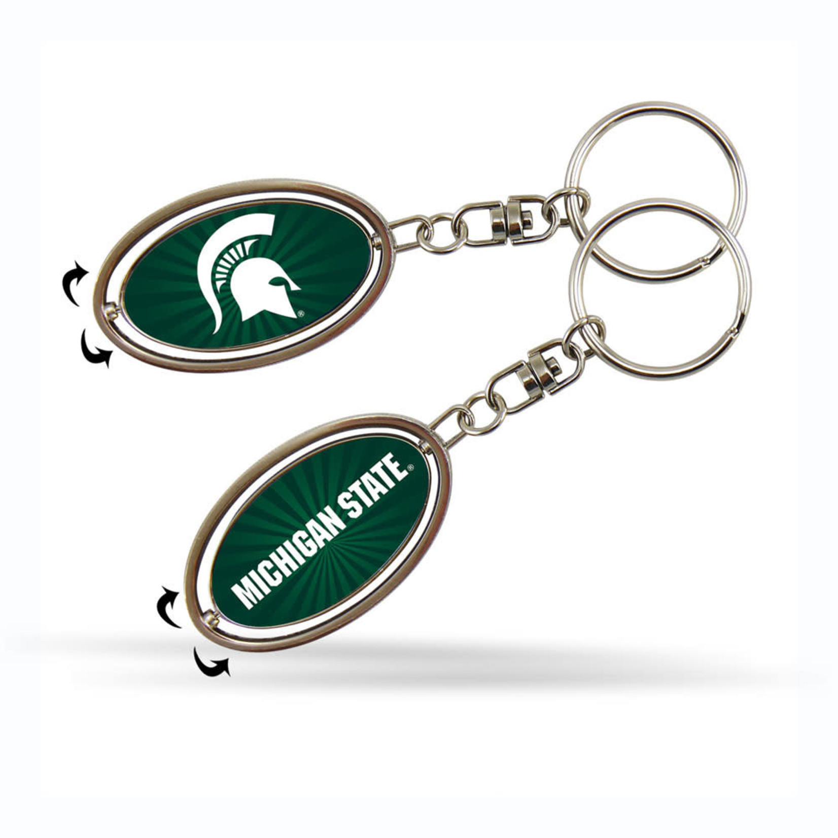 Rico NCAA Michigan State University  Keychain Spinner