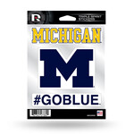 Rico Michigan Wolverines Decal Go Blue Slogan