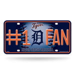 Rico Detroit Tigers Auto License Plate #1 Fan Metal Tag
