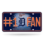 Rico Detroit Tigers Auto License Plate #1 Fan Metal Tag