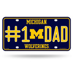 Rico Michigan Wolverines Auto License Plate #1 Dad