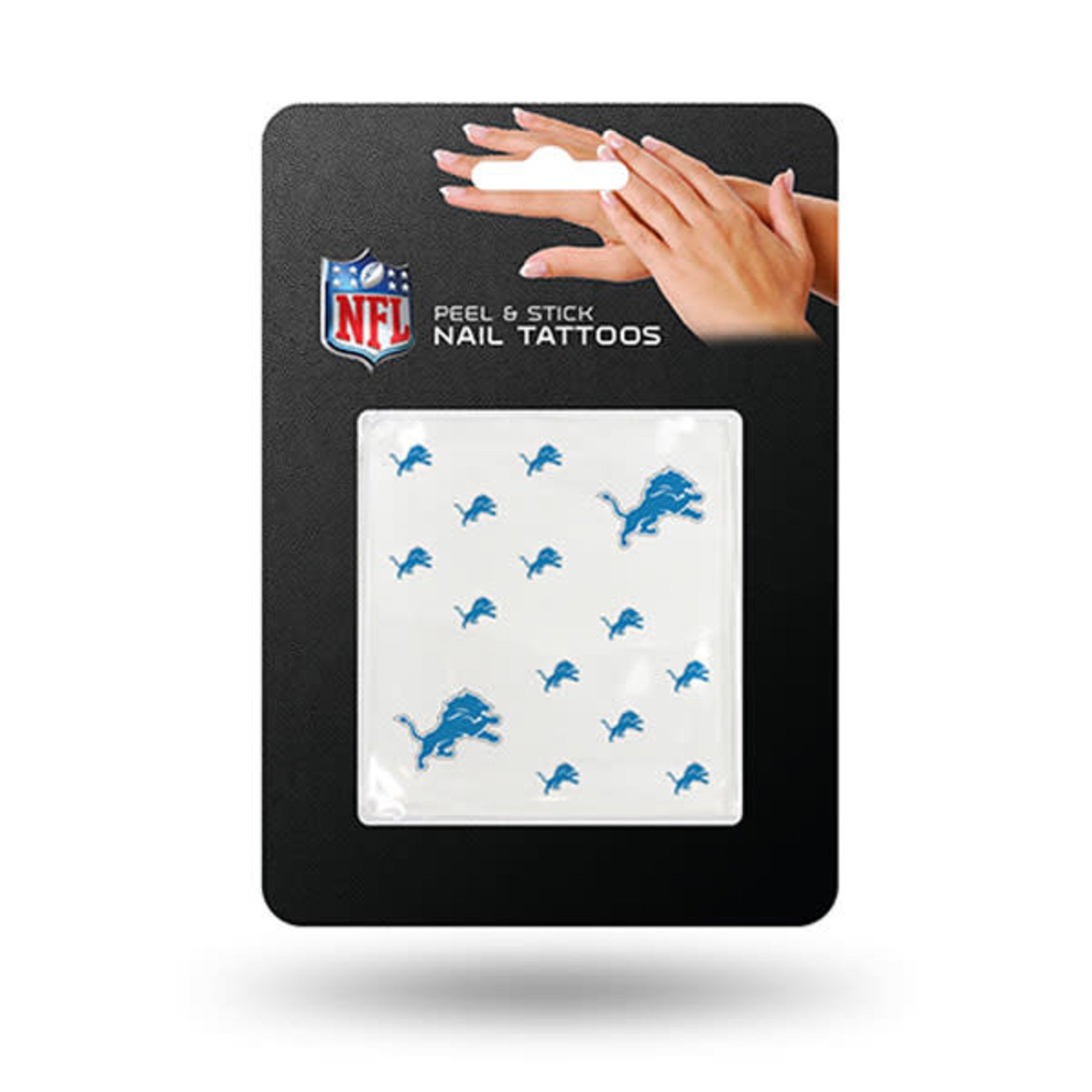 Rico NFL Detroit Lions Tattoo Nail Set