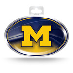 Sparo Michigan Wolverines Decal Metallic Oval Sticker