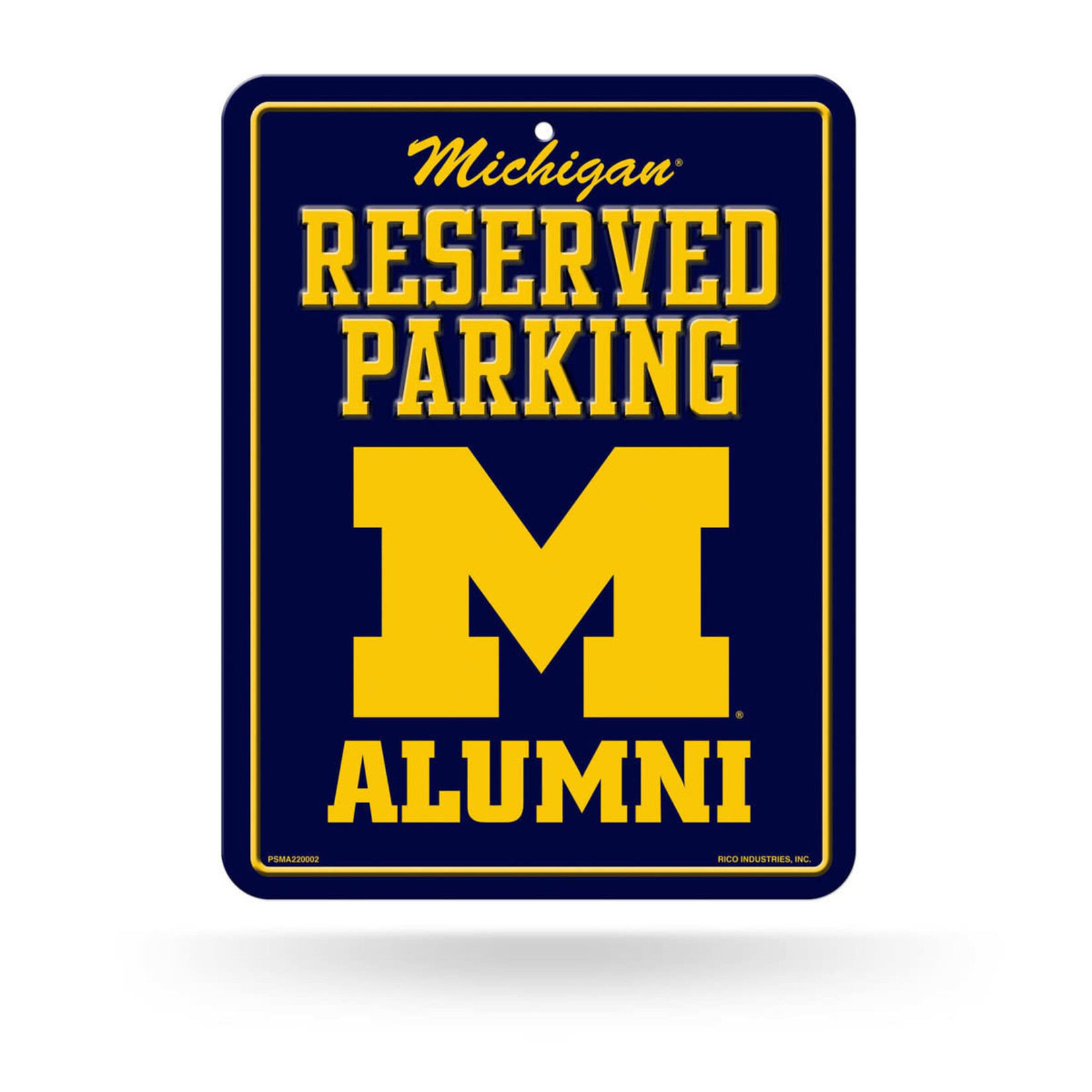 Rico NCAA Michigan Wolverines Sign 8.5''x11'' Alumni Parking
