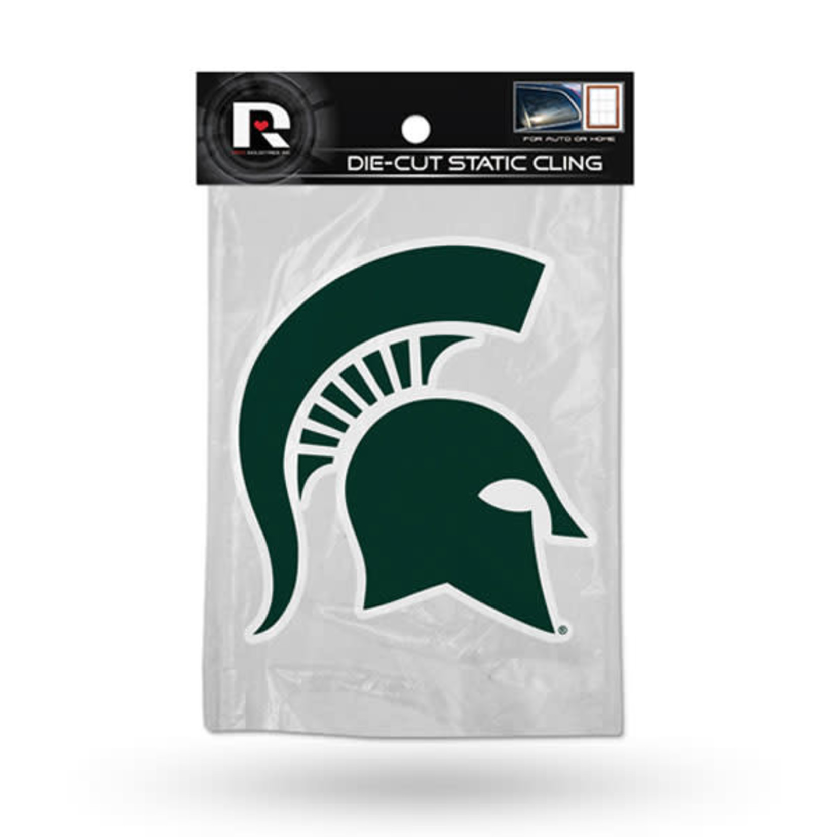 Rico NCAA Michigan State University Die Cut Static Cling with logo cut out