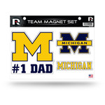 Rico Michigan Wolverines Magnet 8.5''x11'' #1 Dad Sheet of 3