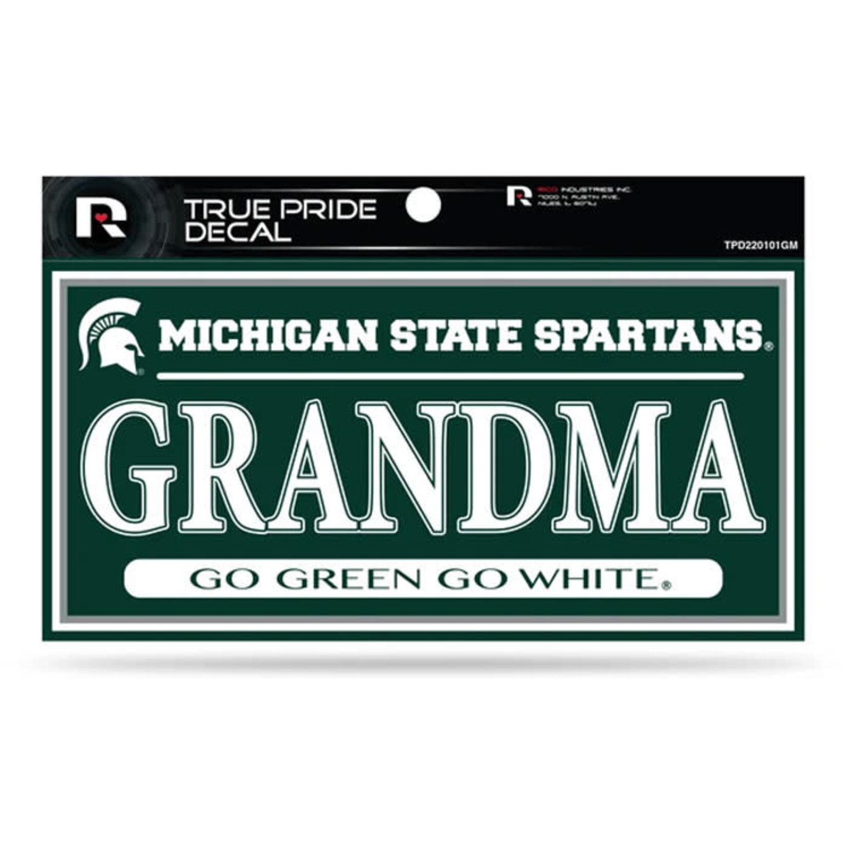 Rico NCAA Michigan State University  Decal 3''x6'' Pride Grandma