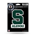 Rico Michigan State Spartans Decal Die Cut 5''x7'' Alumni S Logo