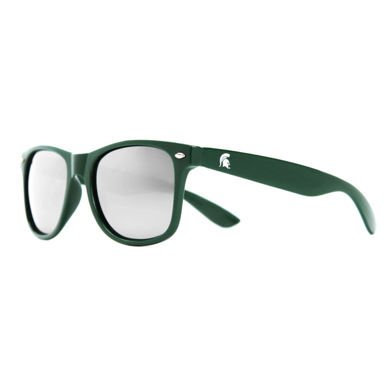 Society 43 NCAA Michigan State University  Sunglasses Green Frame Grey Lens