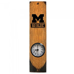 Timeless Etchings Michigan Wolverines Clock Barrel Stave