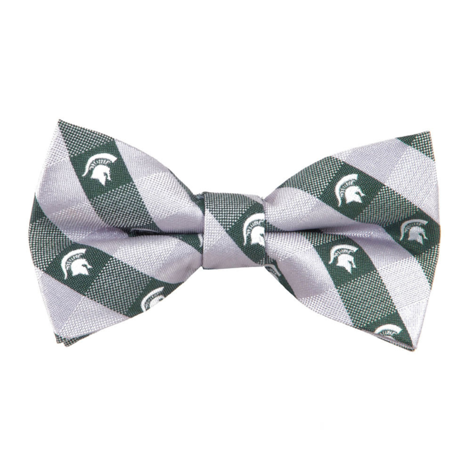 Eagles Wings NCAA Michigan State Spartans Mens Tie Bow Checkered