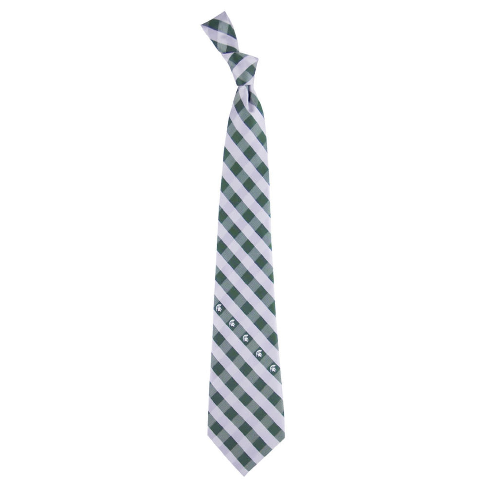 Eagles Wings Michigan State Spartans Woven Check Necktie