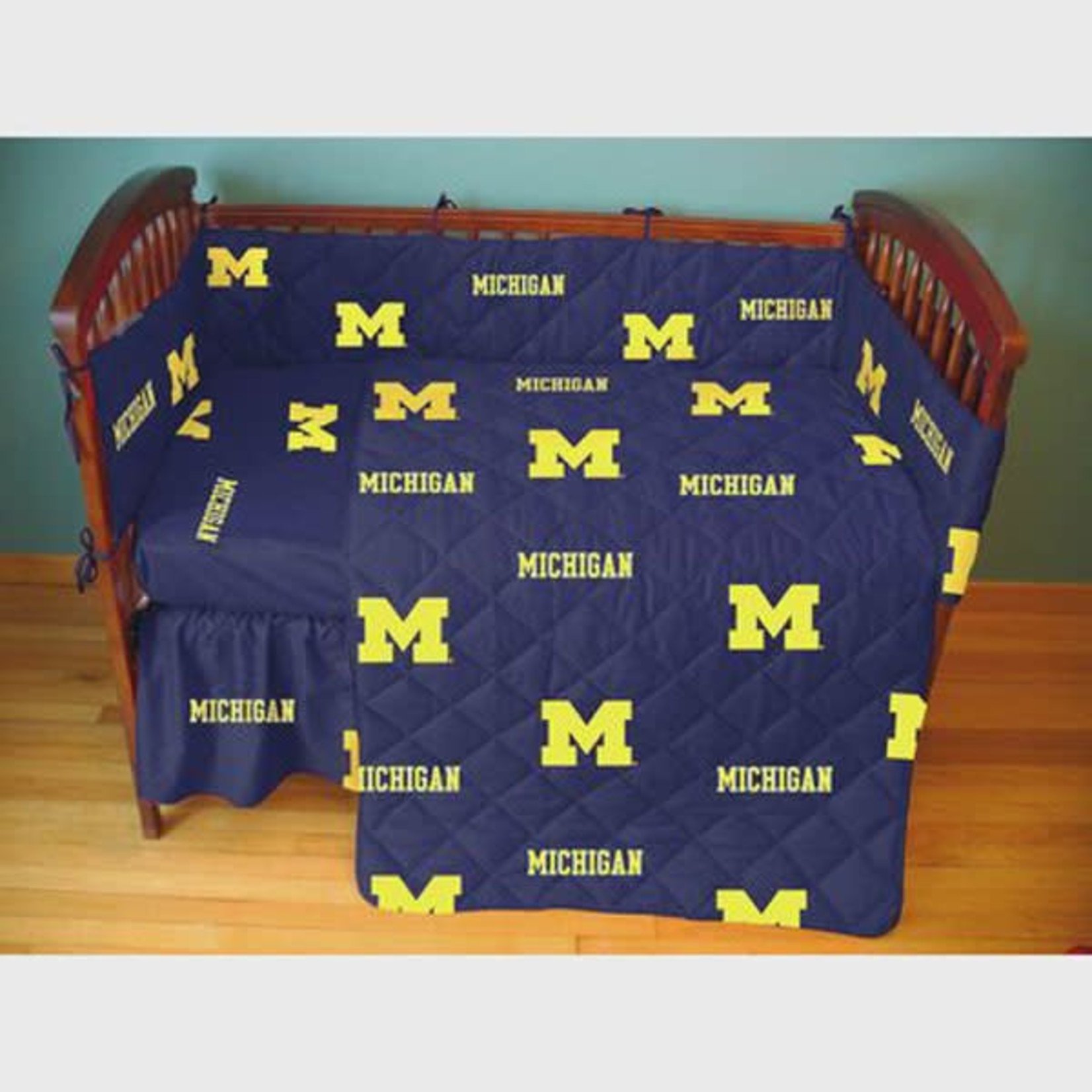 College Covers NCAA Michigan Wolverines Baby 5 Piece Crib Set
