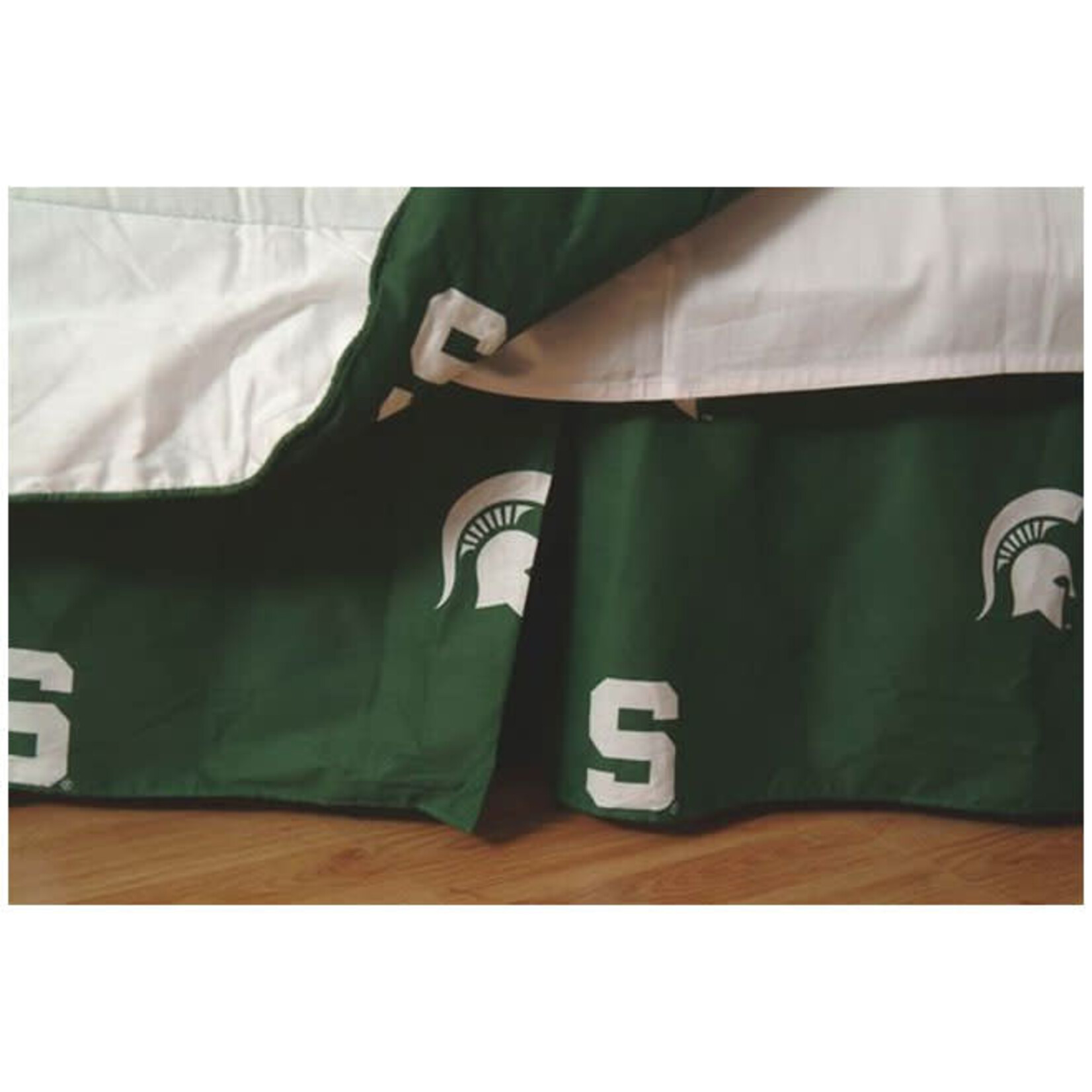 College Covers NCAA Michigan State Spartans Dust Ruffle Bed Skirt, King