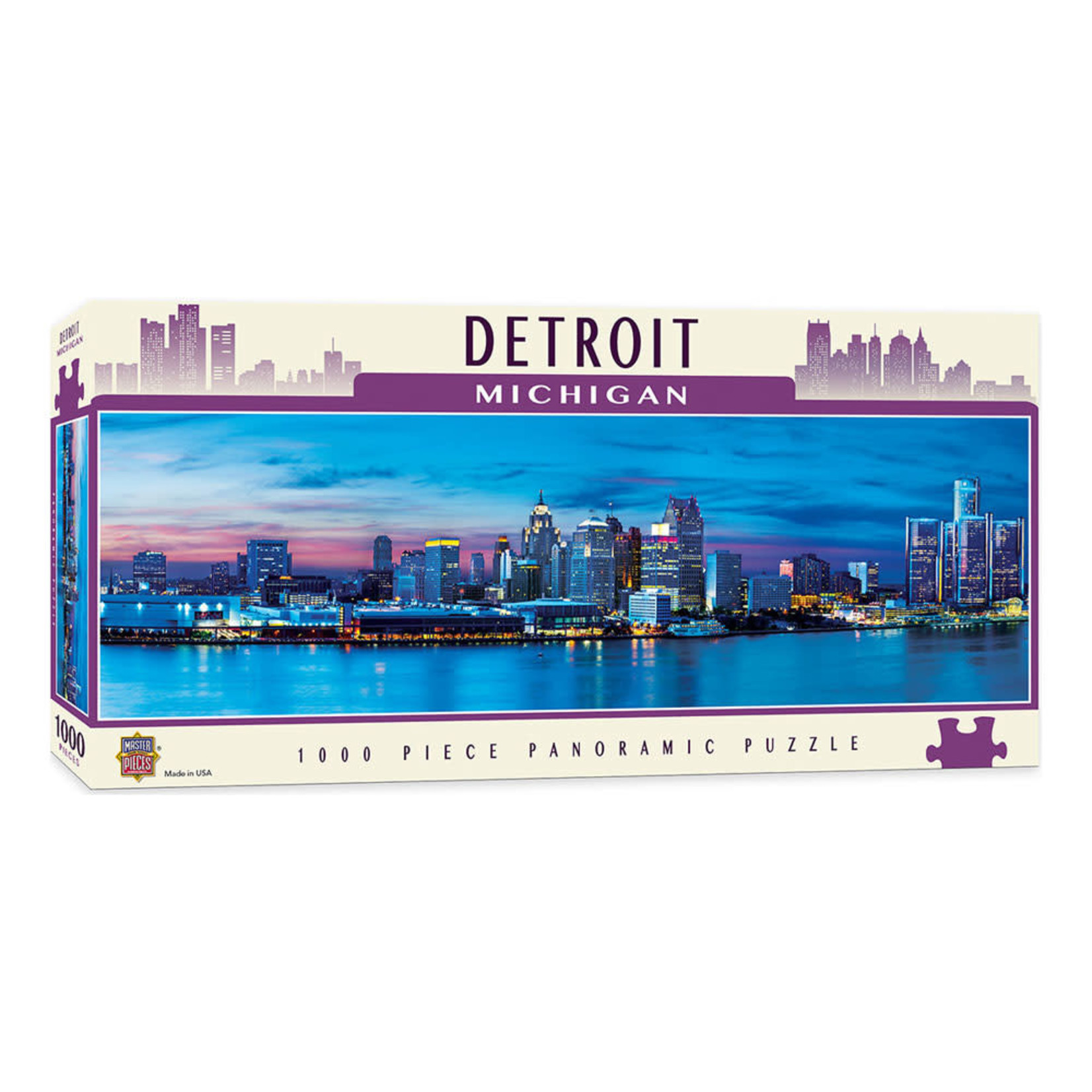 MasterPieces American Vista Panoramic - Detroit 1000 Piece Puzzle