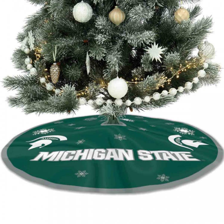 MSU Christmas Tree Skirt The Split Mitt