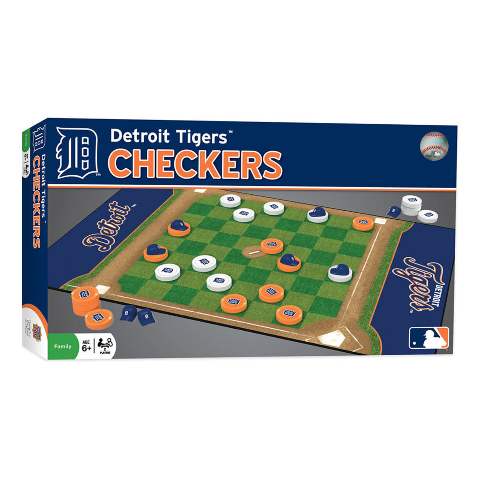 MasterPieces MLB Detroit Tigers Checkers Games