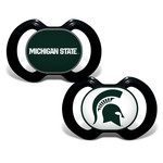 Baby Fanatic Michigan State Spartans Baby Orthodontic Pacifiers 2-Pack