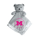 Baby Fanatic Michigan Wolverines Baby Security Bear Pink