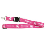 R & R Michigan State Spartans Lanyard Pink