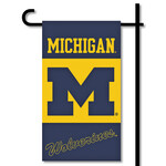 BSI Michigan Wolverines Mini Garden Flag w/Pole