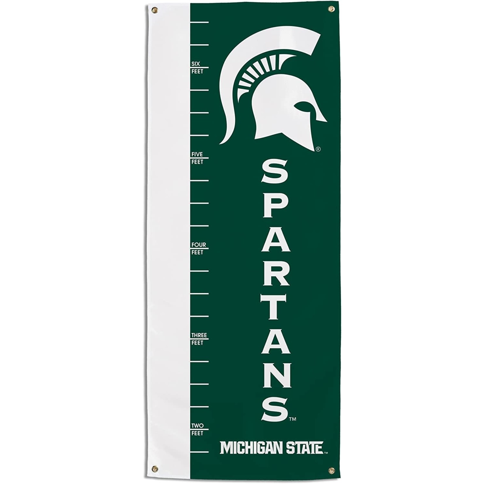 BSI NCAA Michigan State Spartans Growth Chart Banner, Green
