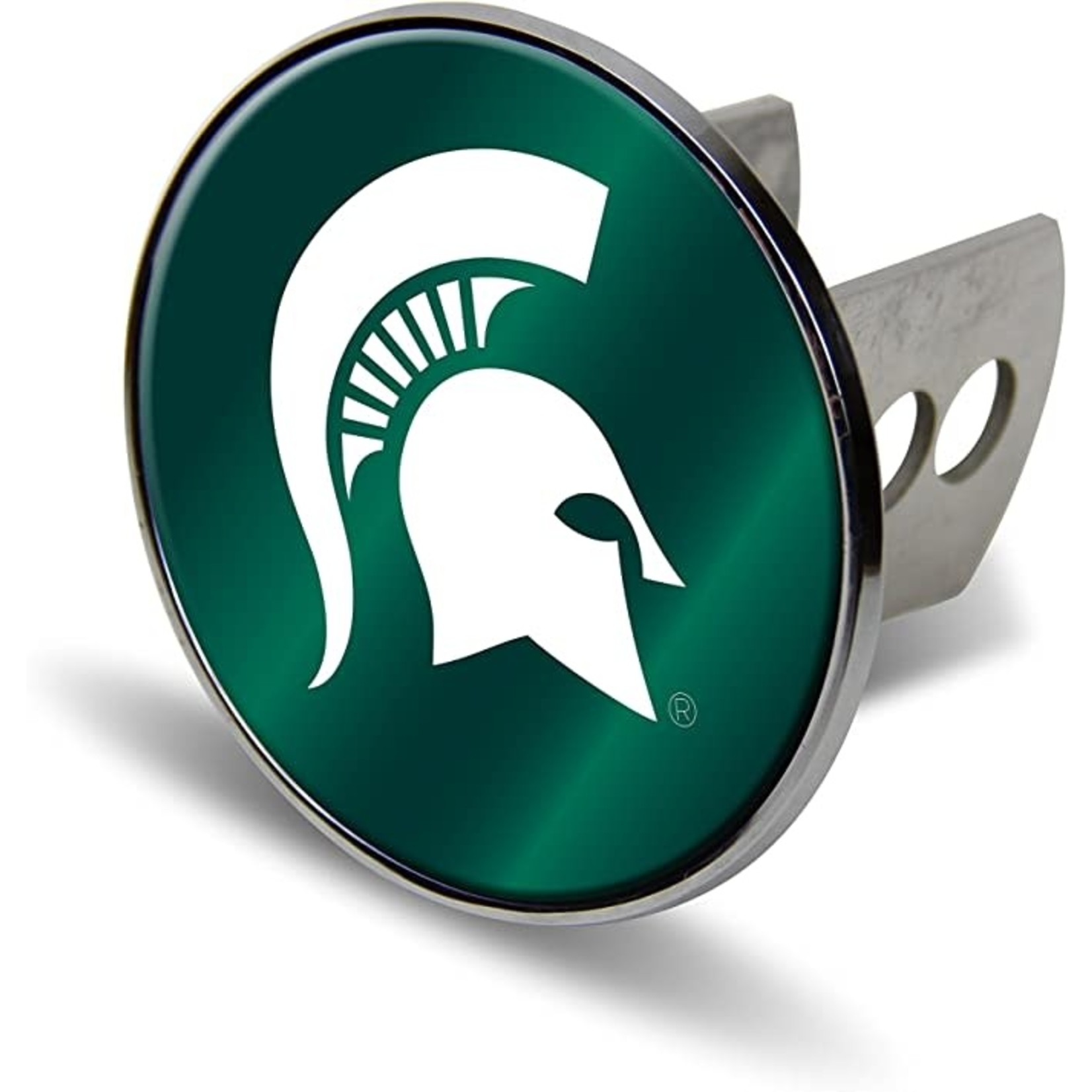 Rico NCAA Michigan State Spartans Laser Cut Metal Hitch Cover, Large, Silver
