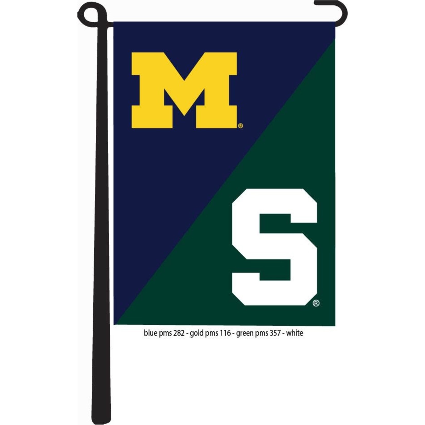 Sewing Concepts NCAA House Divided Garden Flag 13''x18"