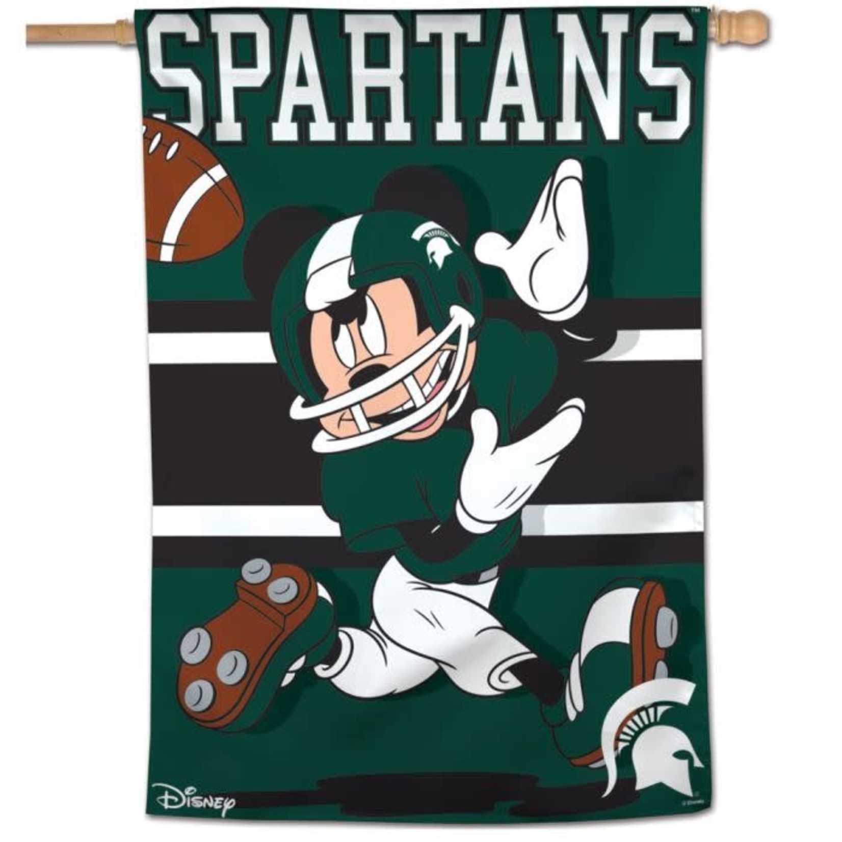 Wincraft NCAA Michigan State Spartans Flag Banner Mickey Spartans 28"x40"